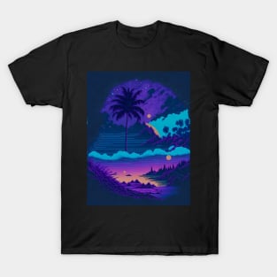 beach at sunset T-Shirt